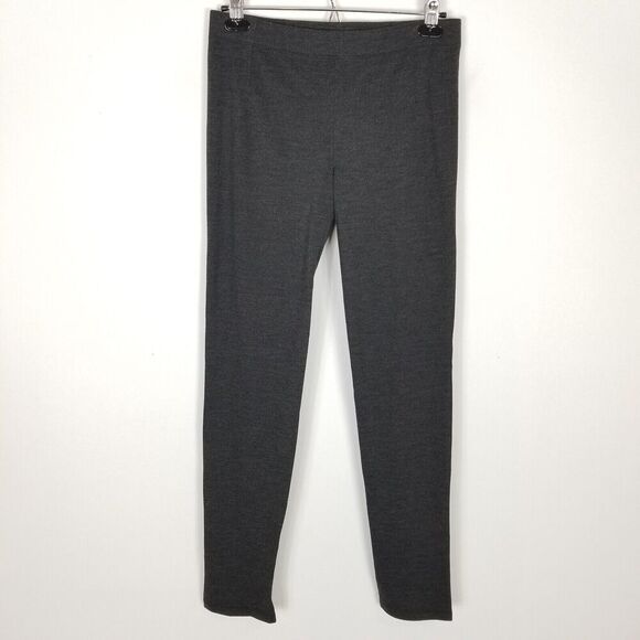Vince Pants - Vince Women Knit Ponte Ankle Pants Sz‎ L Gray Skinny Office Casual Pull On